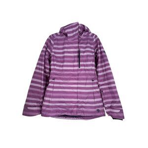Mountain Hardwear Women's Purple‎ Striped Dry Q Thermal Q Coat Small READ